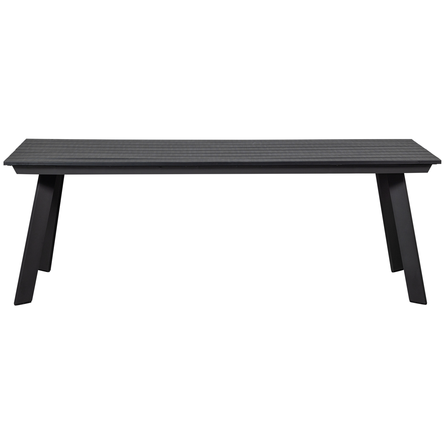 WOOOD eettafel Veerle - Aluminium/Polywood - Antraciet - 74x220x100