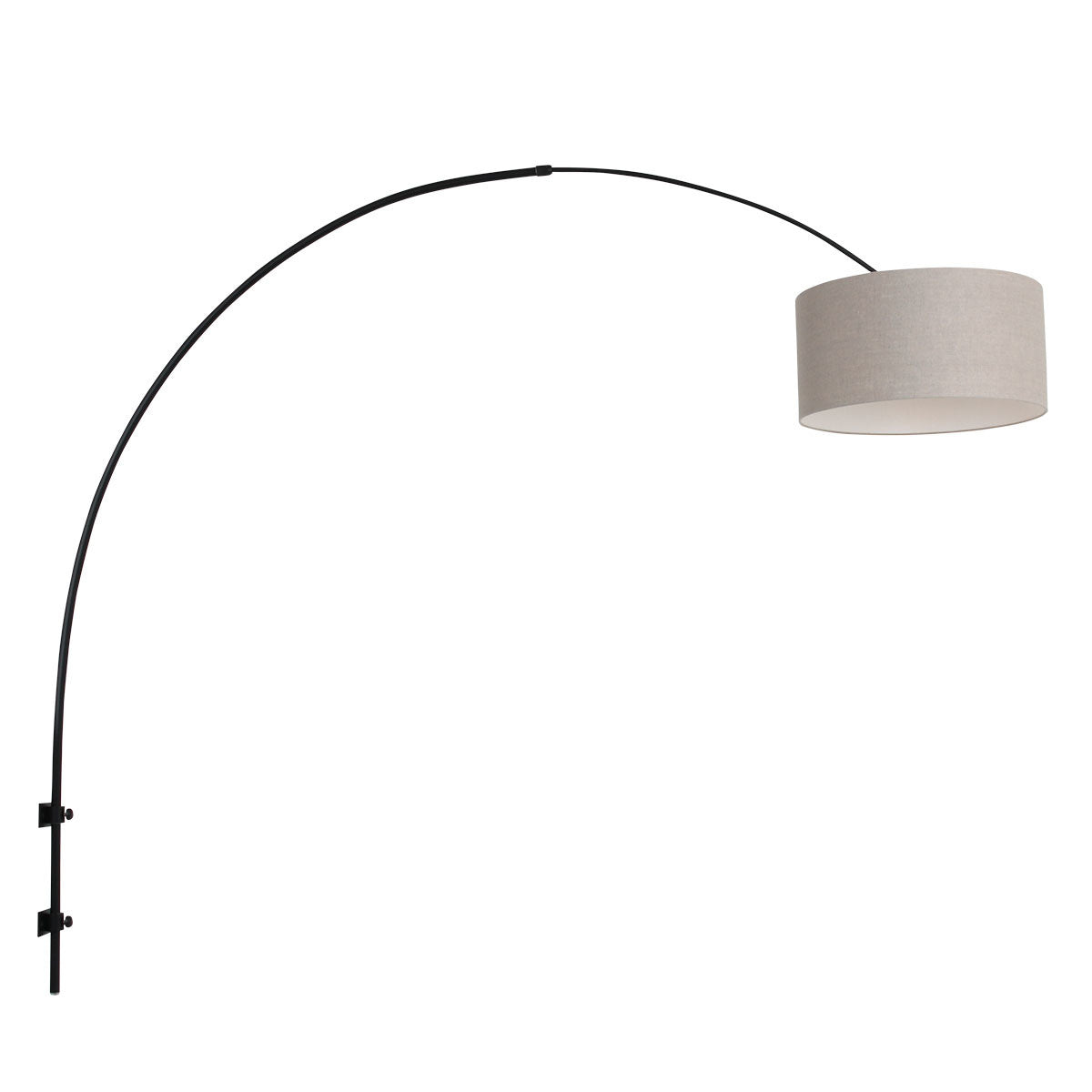 Steinhauer wandlamp Sparkled - 1 lichts - 175x 145 cm - zwart grijs