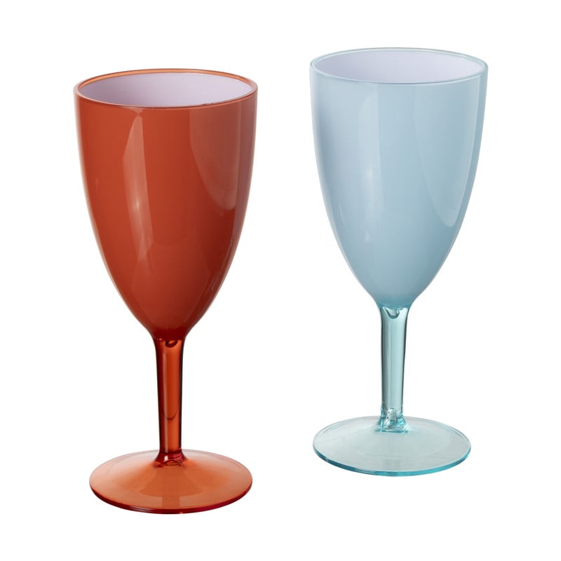 Wijnglas solid - blauw - ml