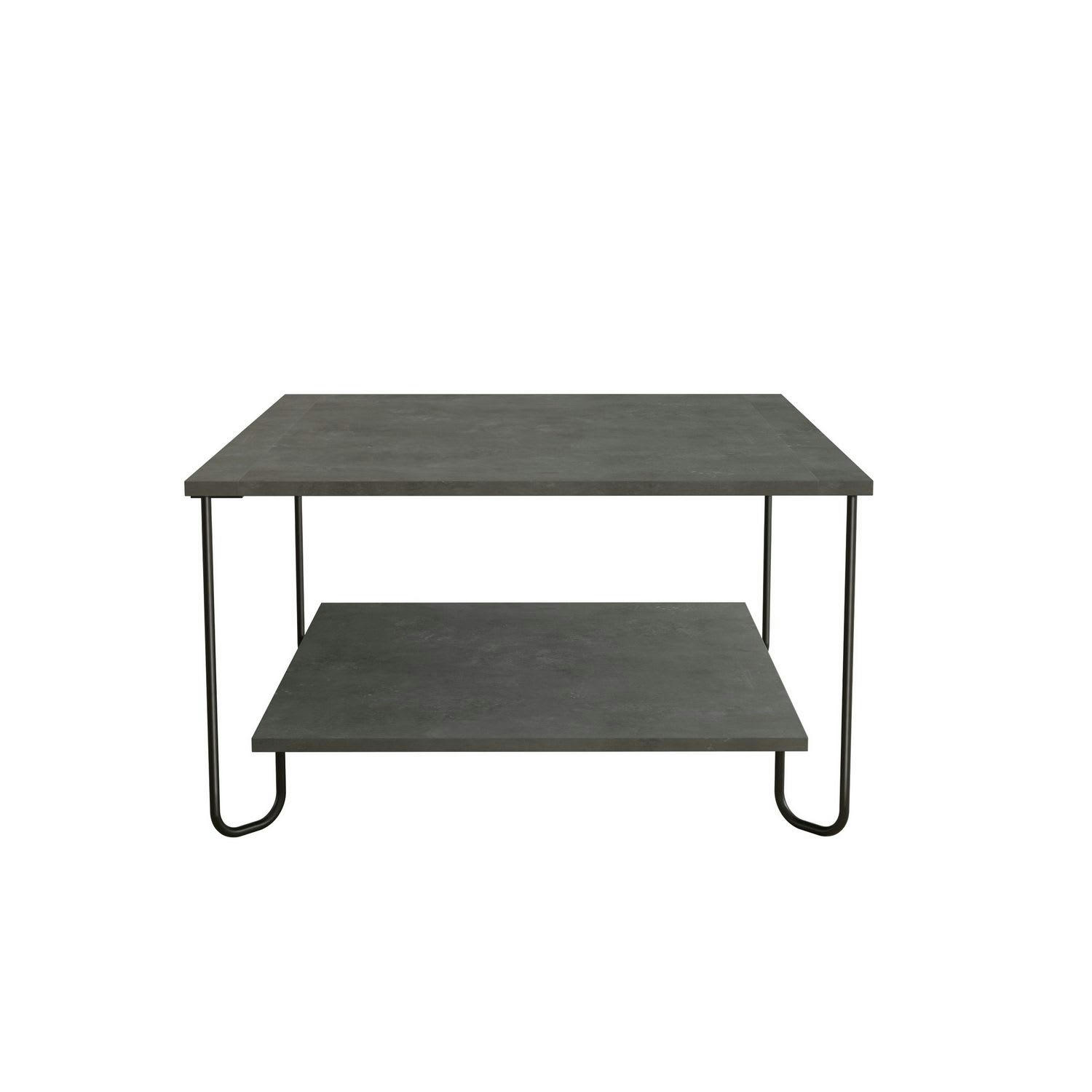 MARBO - Table basse design métal gris