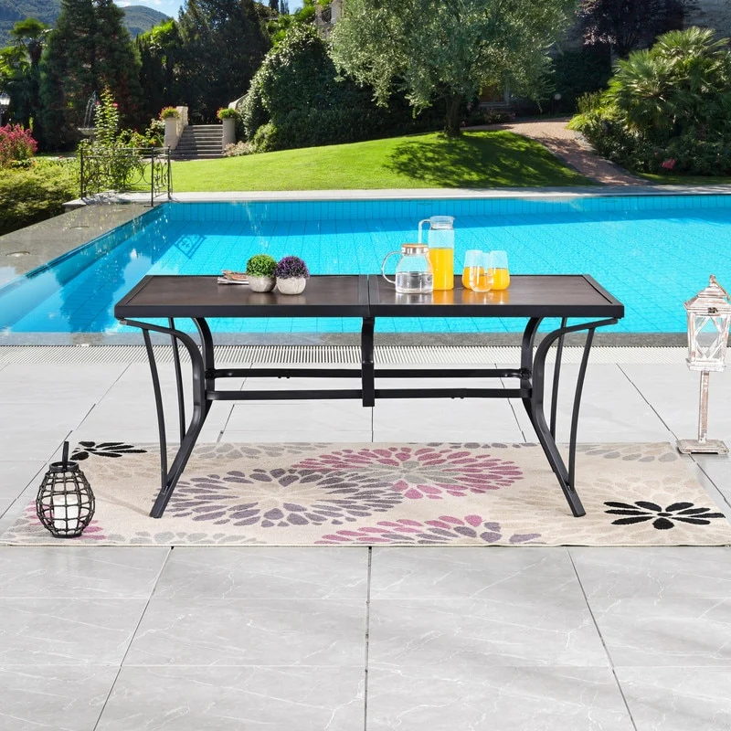 Patio Festival 63 Outdoor Metal Dining Table