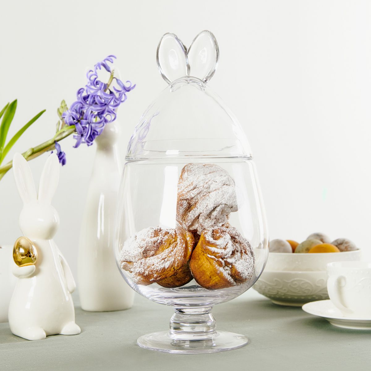 Pojemnik PRATA z uszami na nóżce 17x35 cm