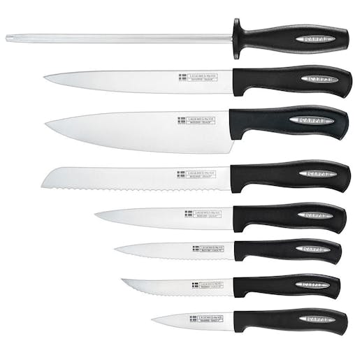 Scanpan 14Pc Microsharp Knife Block Set 14 Piece Knives Sharpening Steel