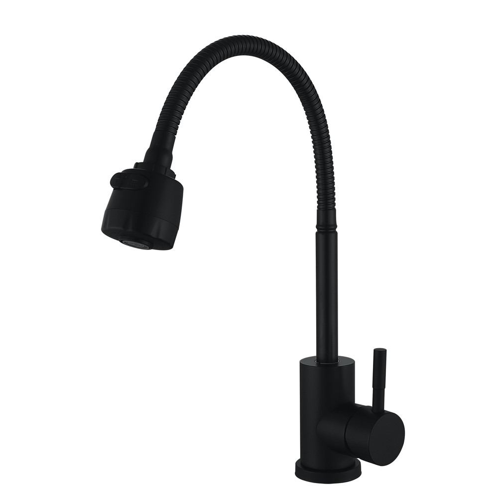 Bateria kuchenna WEZER EKO4D-01-BLACK z elastyczną wylewką