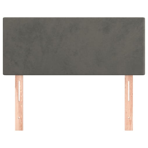 NNEVL Headboard Dark Grey 100x5x78/88 cm Velvet