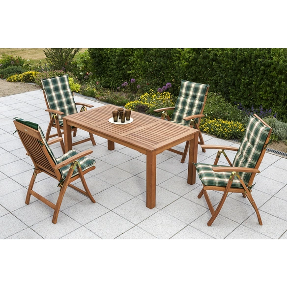 Gartenmöbelset »Comodoro«, 4 Sitzplätze, Eukalyptusholz, inkl. Auflagen
