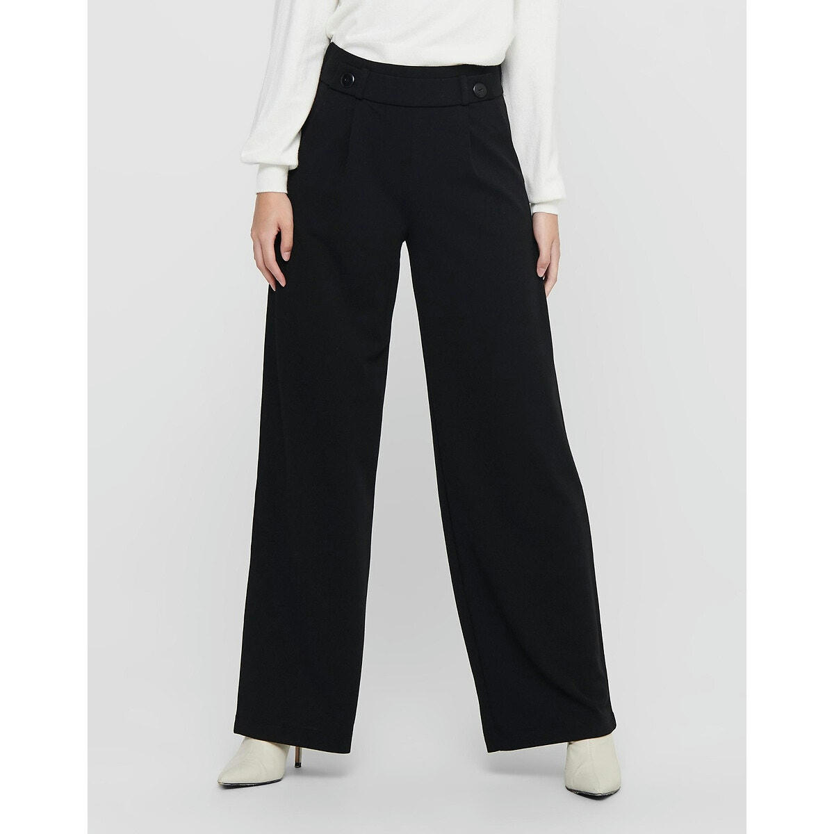 Pantalon large, taille haute