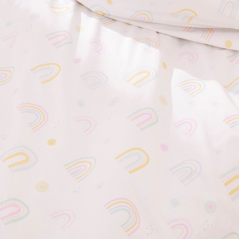Sunshine & Rainbows Fresh Pastels Cot Quilt Cover Set