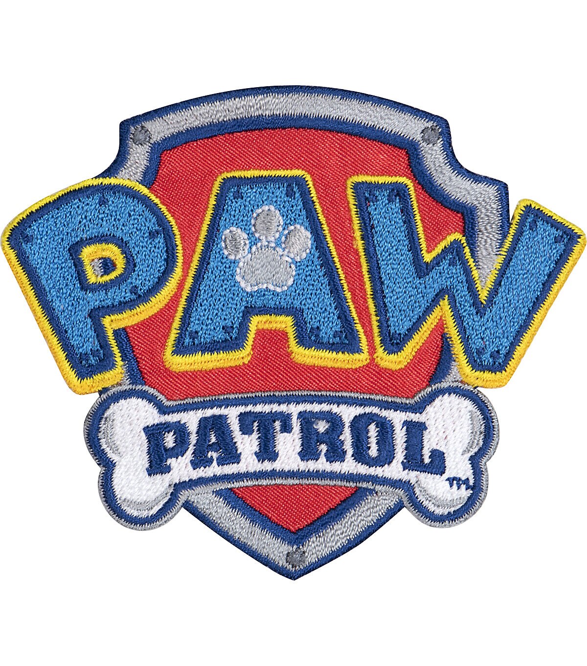 Nickelodeon 3.5 Paw Patrol Shield Logo Iron On Patch