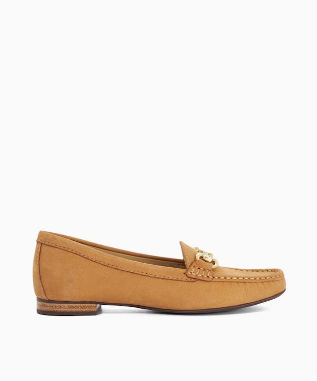Glenniee Sand - Suede Snaffle Trim Loafers