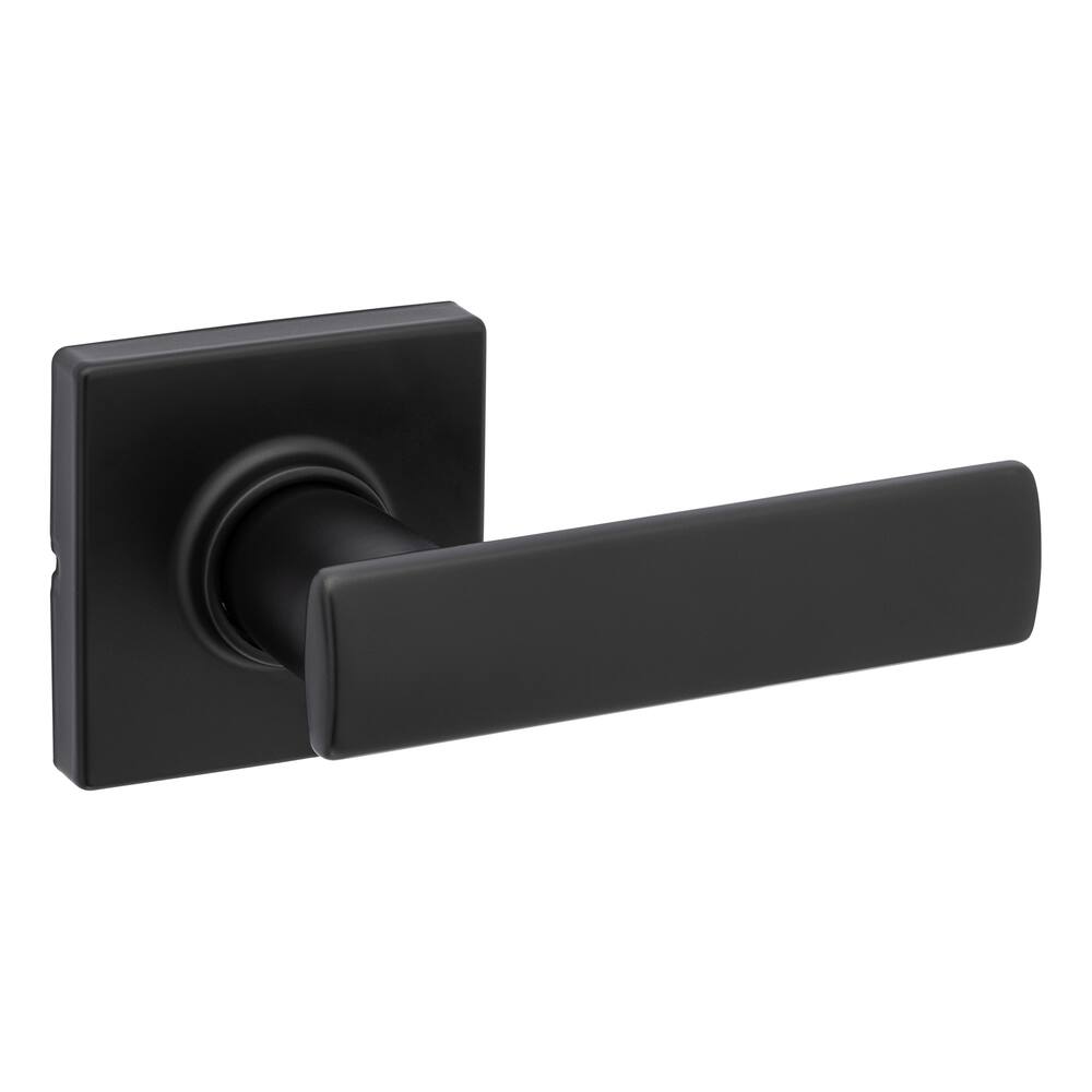 Weiser Breton Passage Door Lever Lock Set, Matte Black