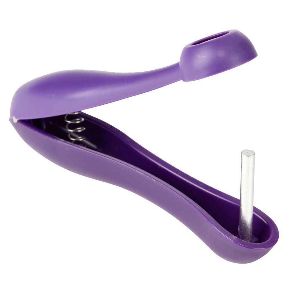 Dénoyauteur manuel 8,5x13cm acier et plastique violet