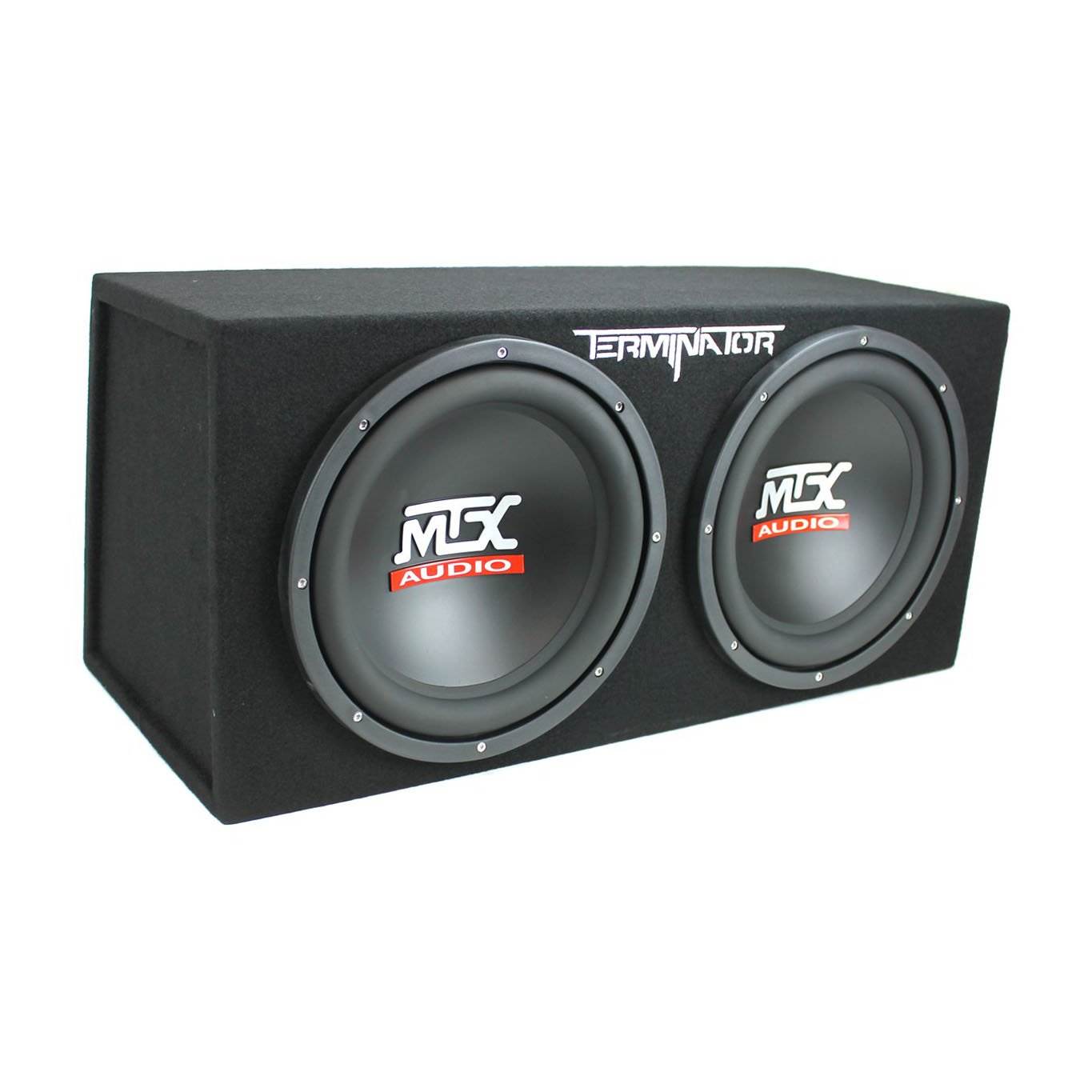 MTX TNE212D 12 1200W Dual Loaded Subwoofer Box + 1500W Amplifier + Capacitor