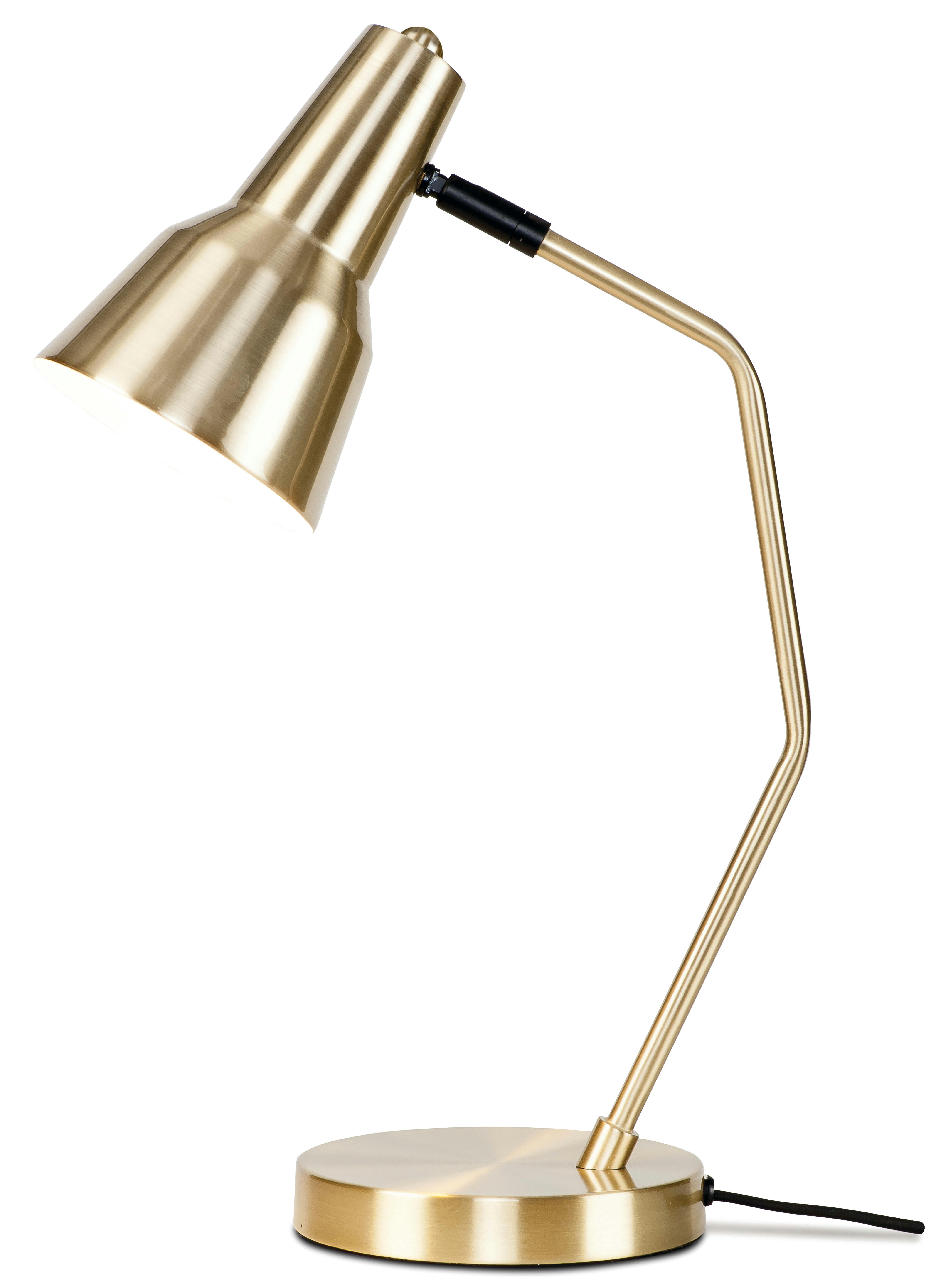 VALENCIA - Lampe de table en fer doré H44cm