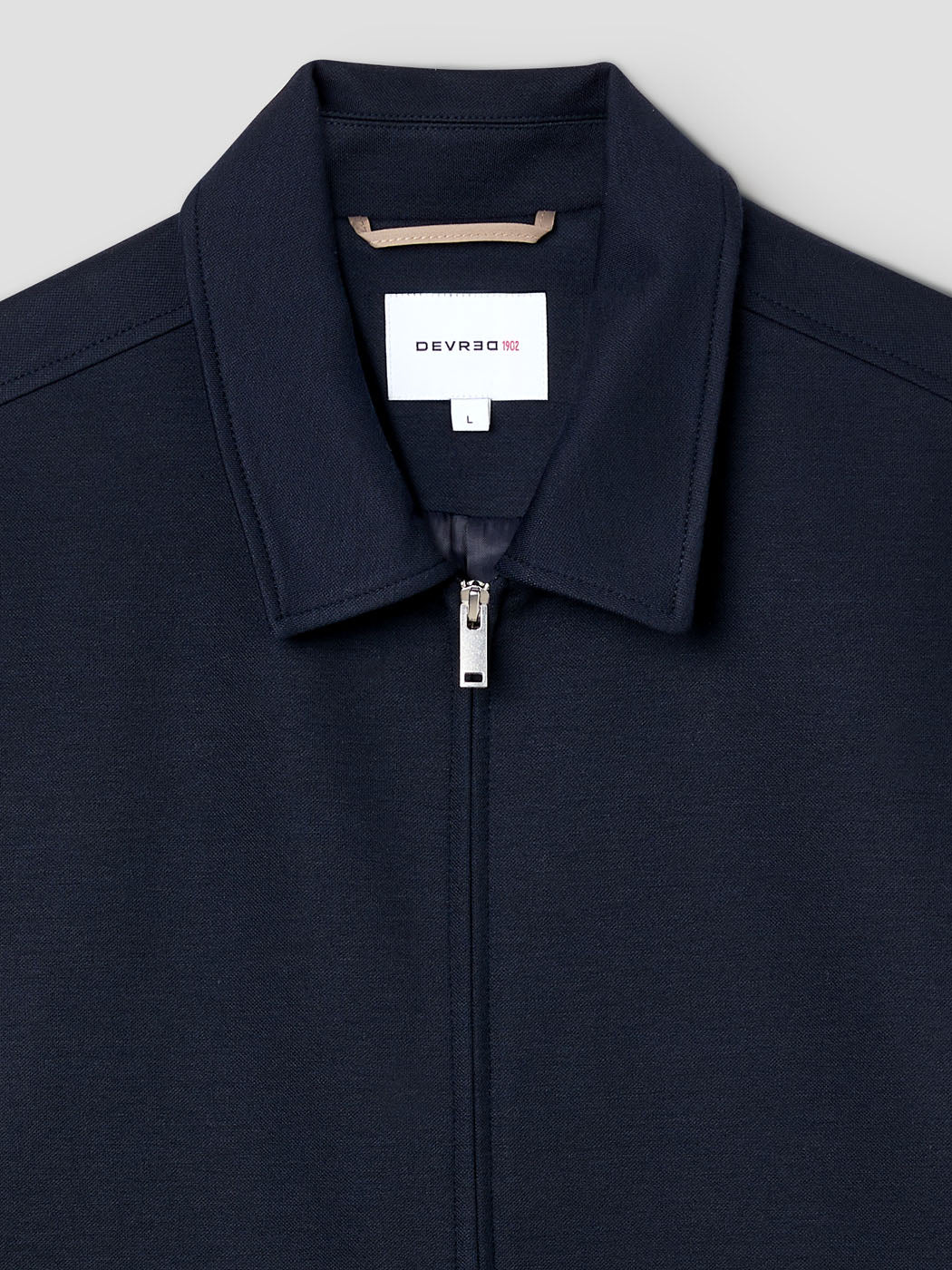 Veste regular en coton col chemise