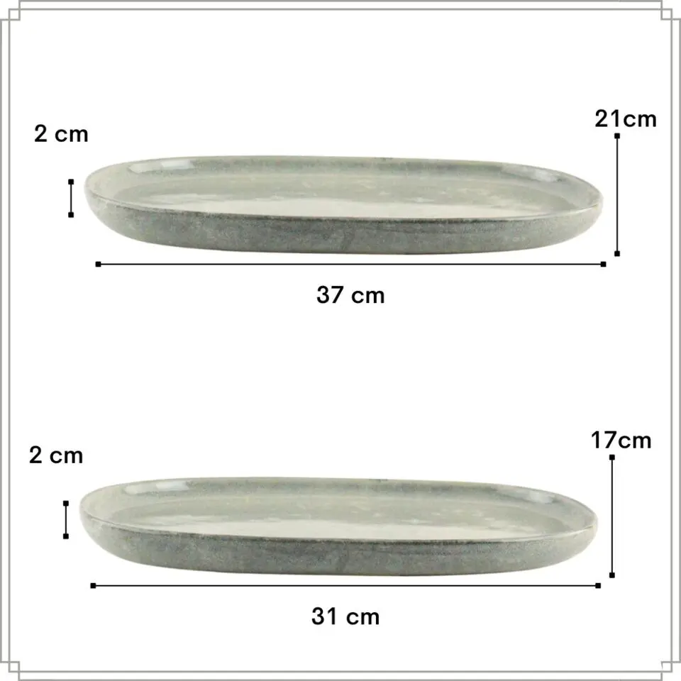 OTIX Serviesset Bordenset 6 Persoons 20-delig Serveerschaal borden