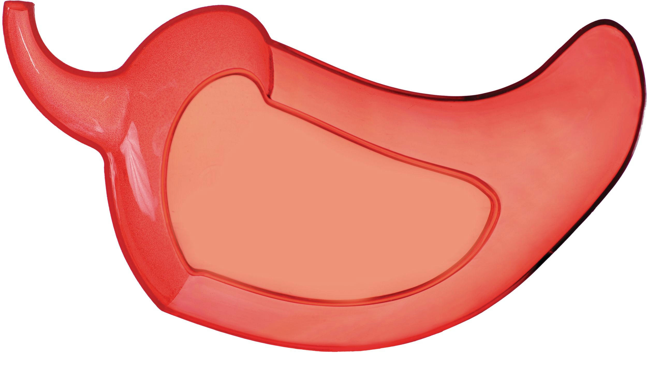 Fiesta Red Chili Pepper Plastic Reusable Serving Bowl, Red, 6.5-in, for Cinco de Mayo/Fiesta/Summer Party