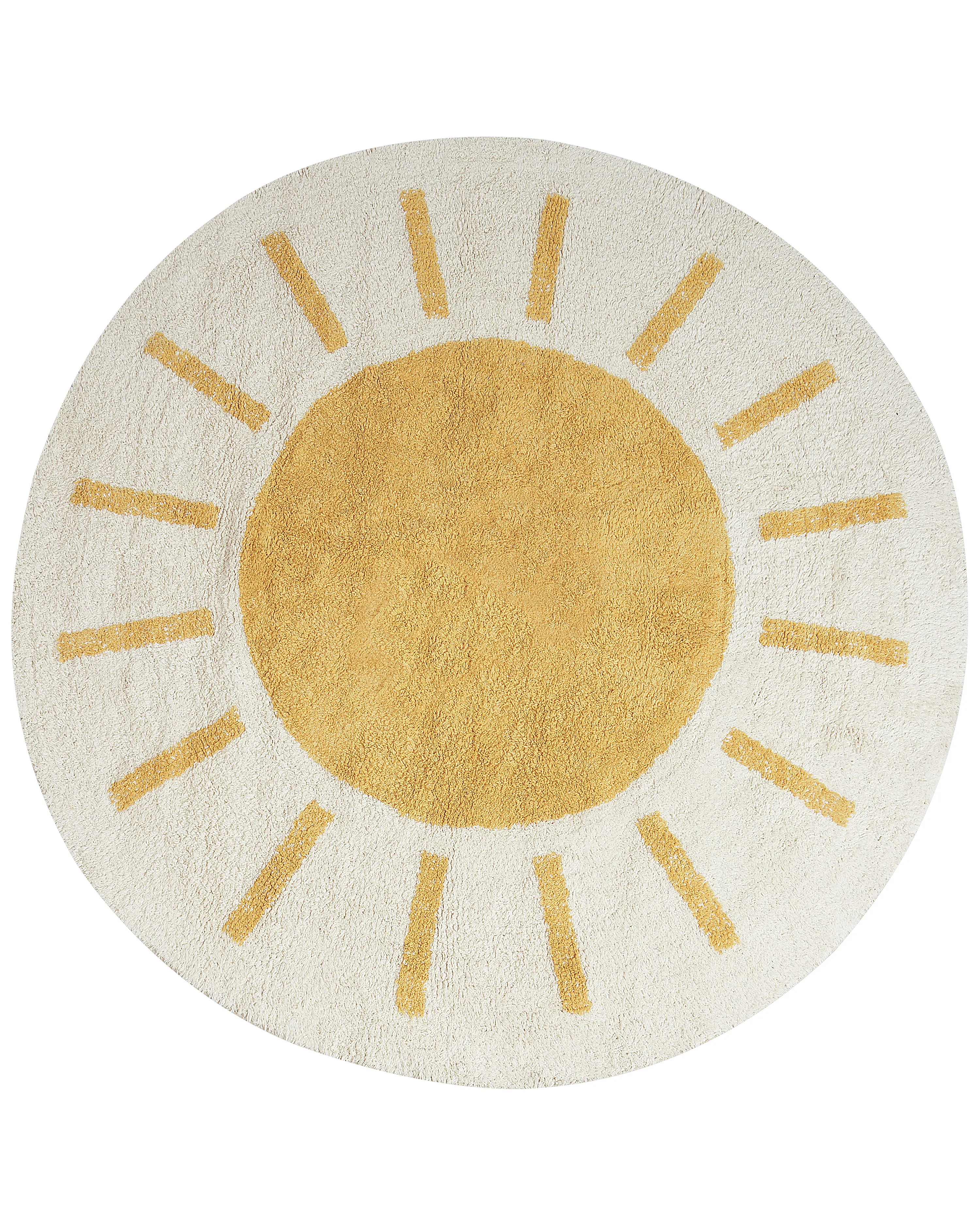 Kids Rug BAIKER Beige ? 140 cm Cotton