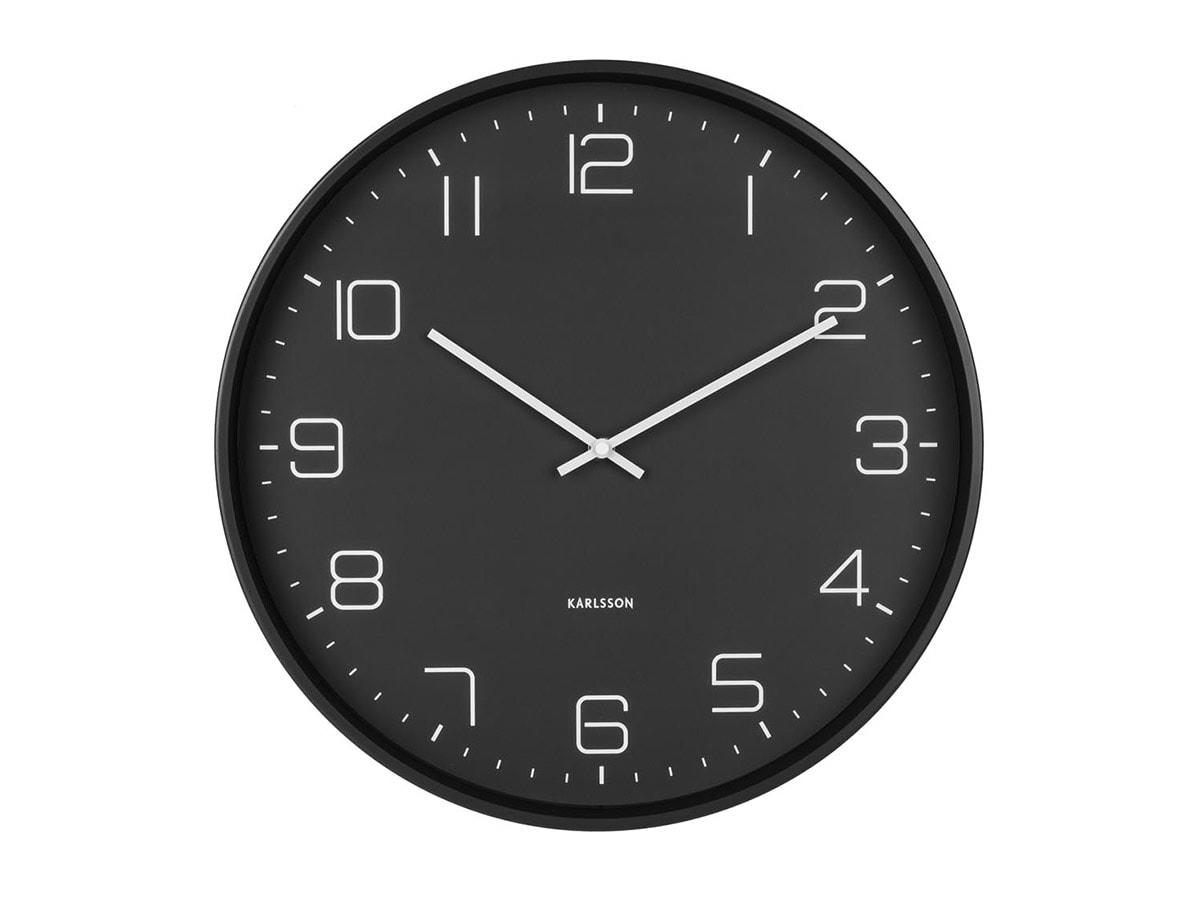WALL CLOCK - Horloge murale en acier noir