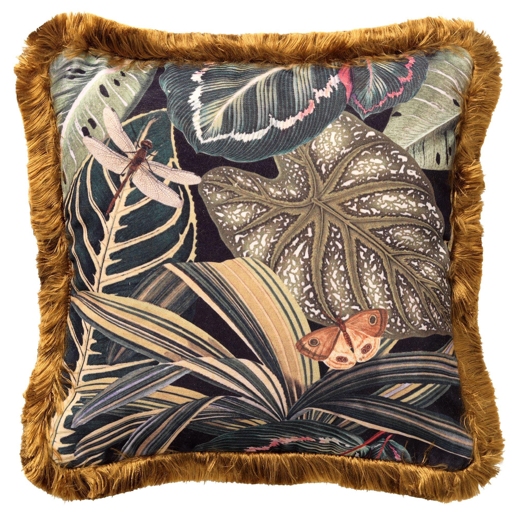 GENEVIEVE | sierkussen 45x45 cm | Raven | zwart | Hoii | met duurzame kussenvulling