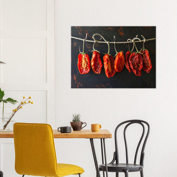 Obraz do kuchni restauracji baru jadalni, Suszone czerwone pomidory 30x20