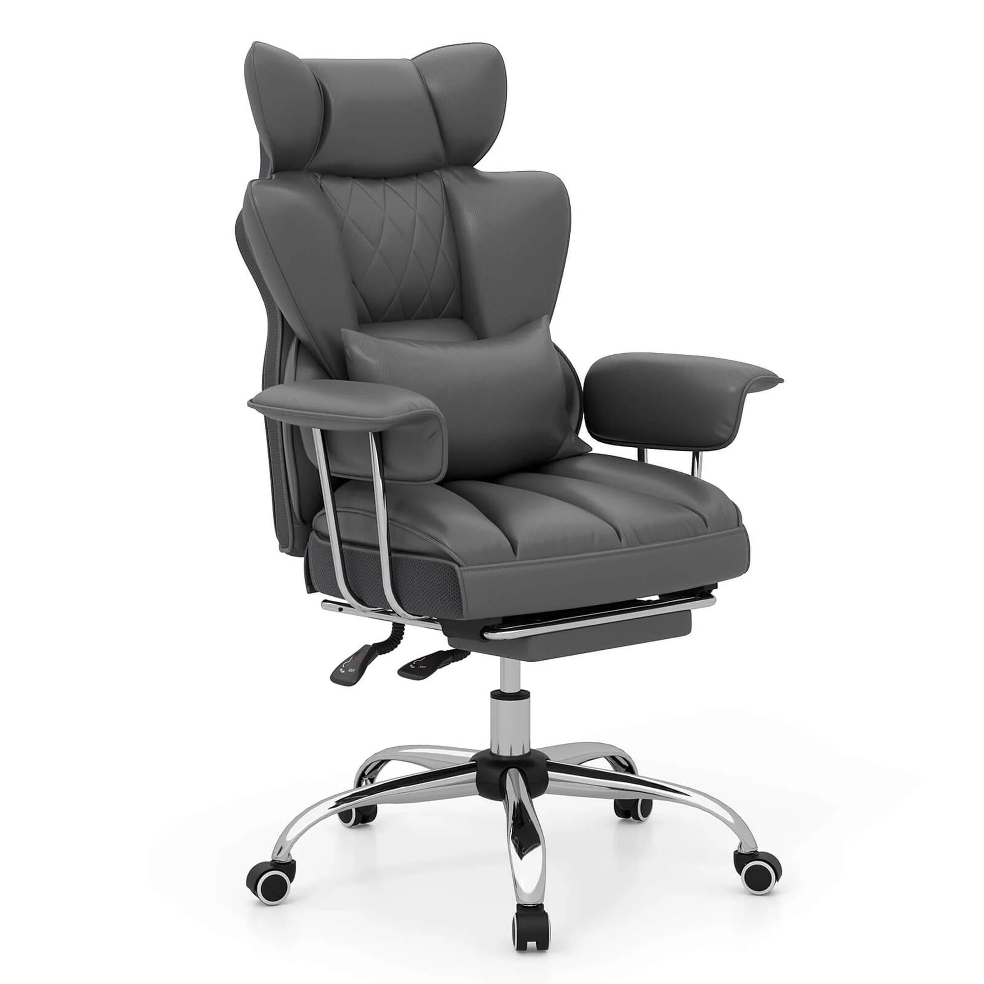 Costway Office Desk Chair Big and Tall Executive Office Chair with - See Details