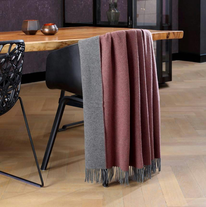 CLARENCE - Plaid en laine et cachemire