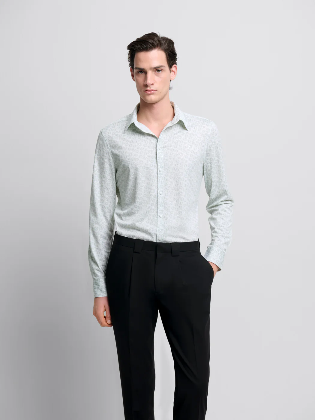 Chemise extraslim à motifs