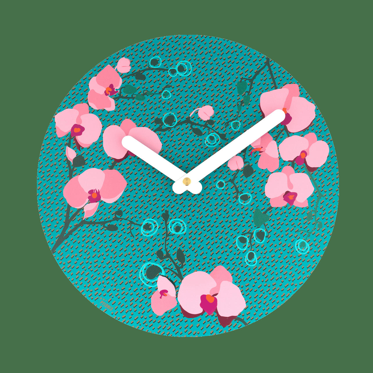 HAPPY TIME - Horloge en métal D26cm