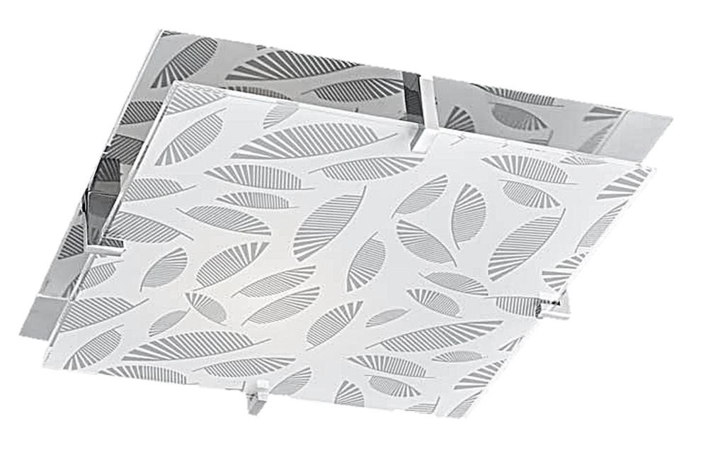 Plafonchromowany biały kwadratowy 8cm FIKUS 1xE27x40W IP20 Candellux