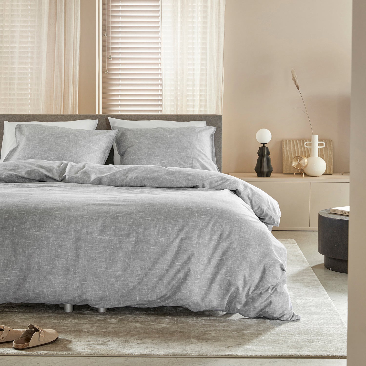 Damai Ebba Dekbedovertrek 240 x 200/220 cm - Grijs