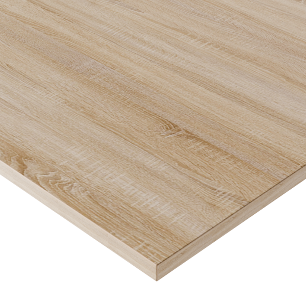KOLM Blat laminowany dąb sonoma 90 x 90 cm do biurka, stołu, stolika