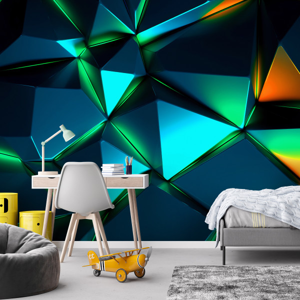 Feeby Fototapeta, Geometryczne kształty 3D 150x105