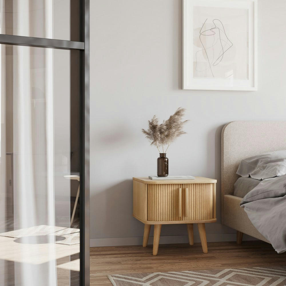 ROVE - Table de chevet en bois clair