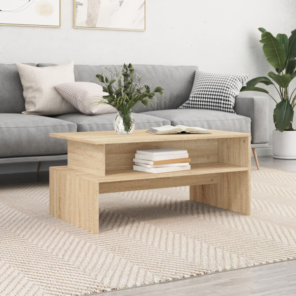 Stolik Kawowy Ława Stół Sonoma 90x55x42.5 Do Salonu Do Pokoju