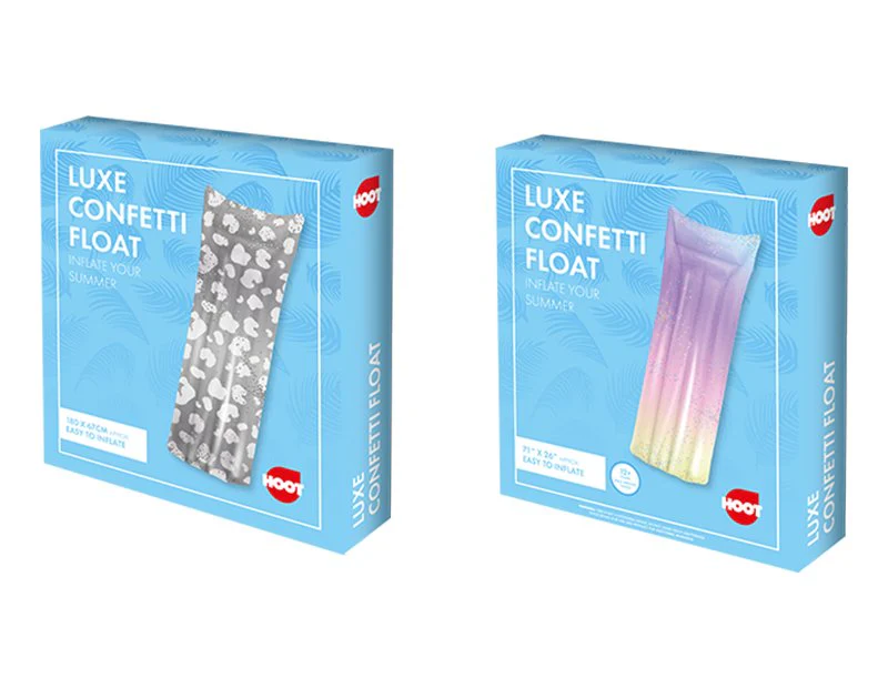 Hoot Luxe Confetti Inflatable Float Assorted