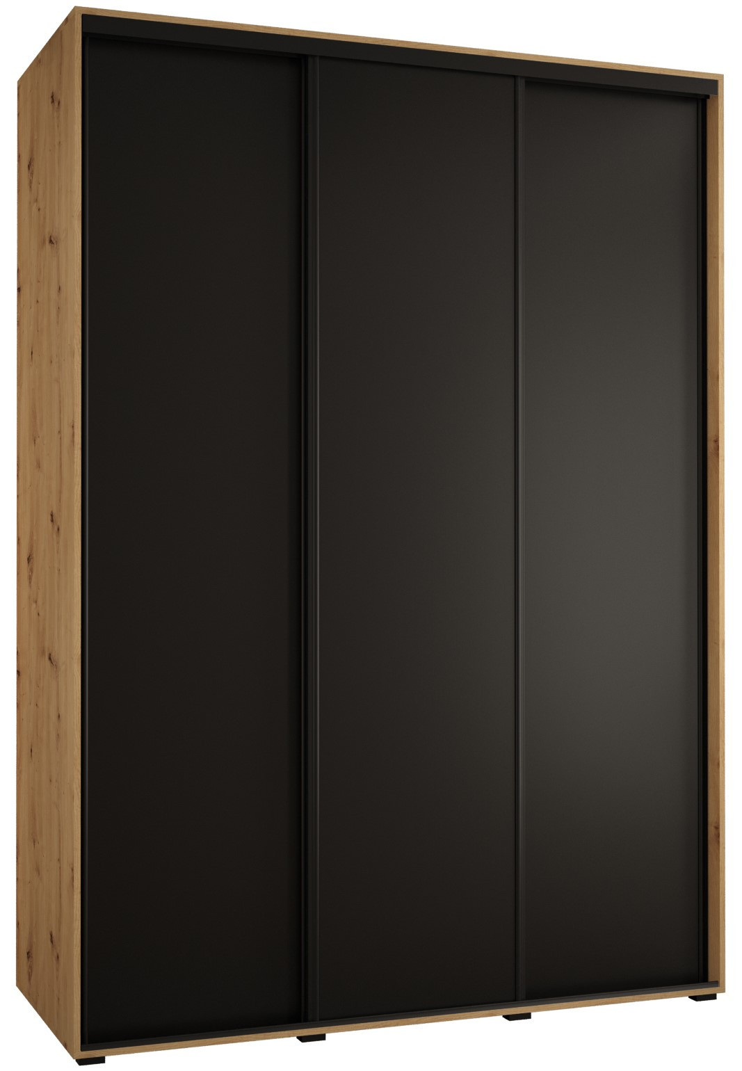 Szafa przesuwna 60 wysoka Davos 1 170 artisan czarny czarny