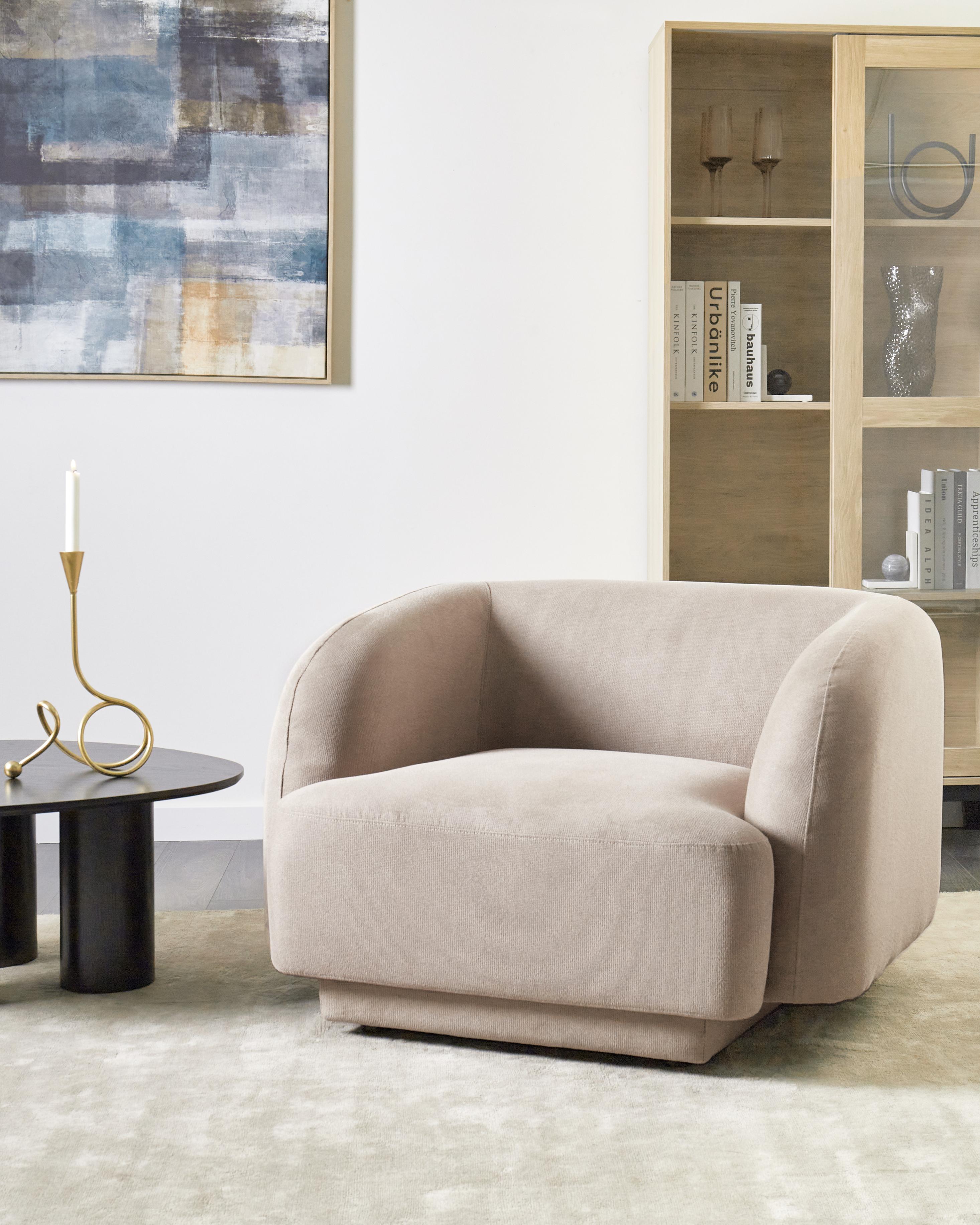 Armchair SKJANES Fabric Taupe