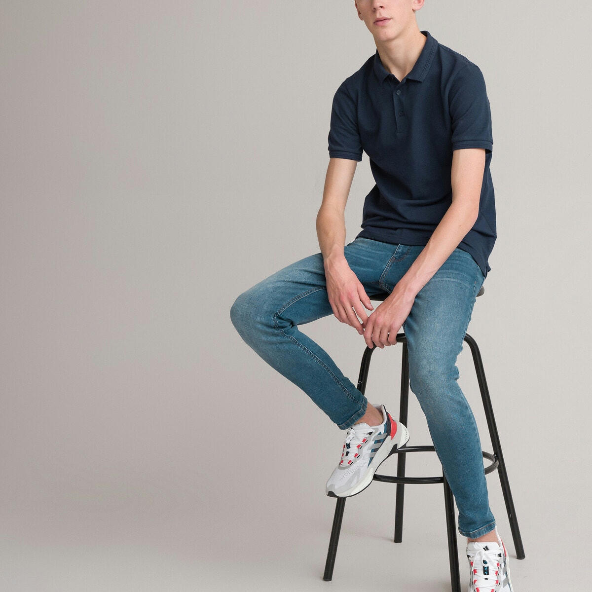 Polo manches courtes en maille piquée