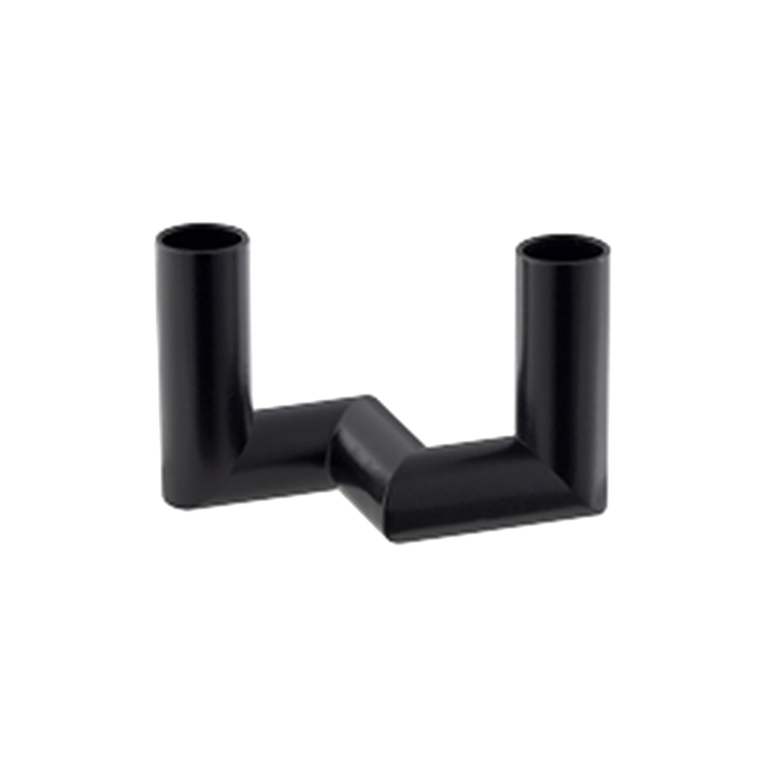 Matrix Mini Taper Candleholder 2 Arm, matte black
