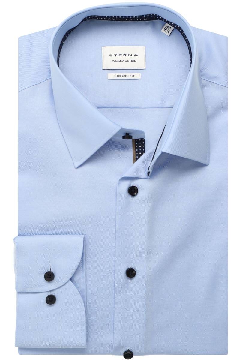 ETERNA Modern Fit Hemd hellblau, Einfarbig