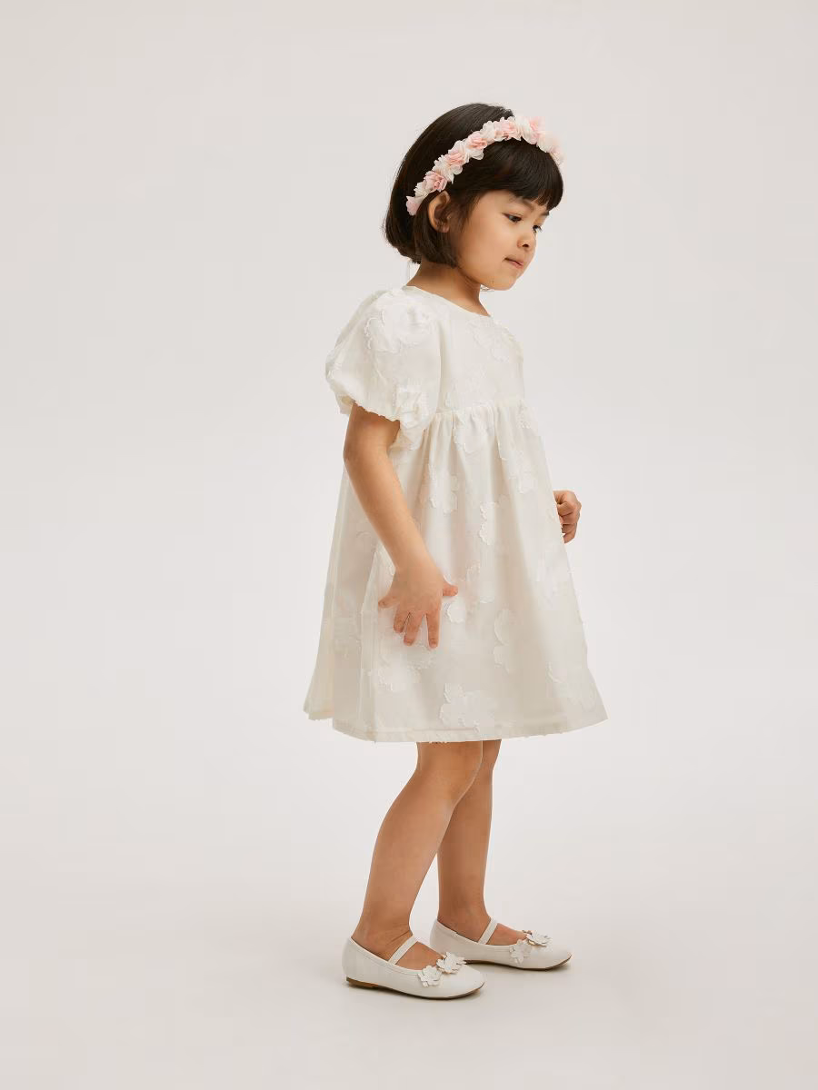 Floral White Dress