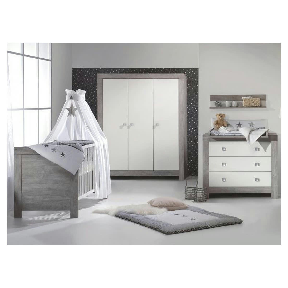 NORDIC DRIFTWOOD - Lit bébé évolutif 70 x 140