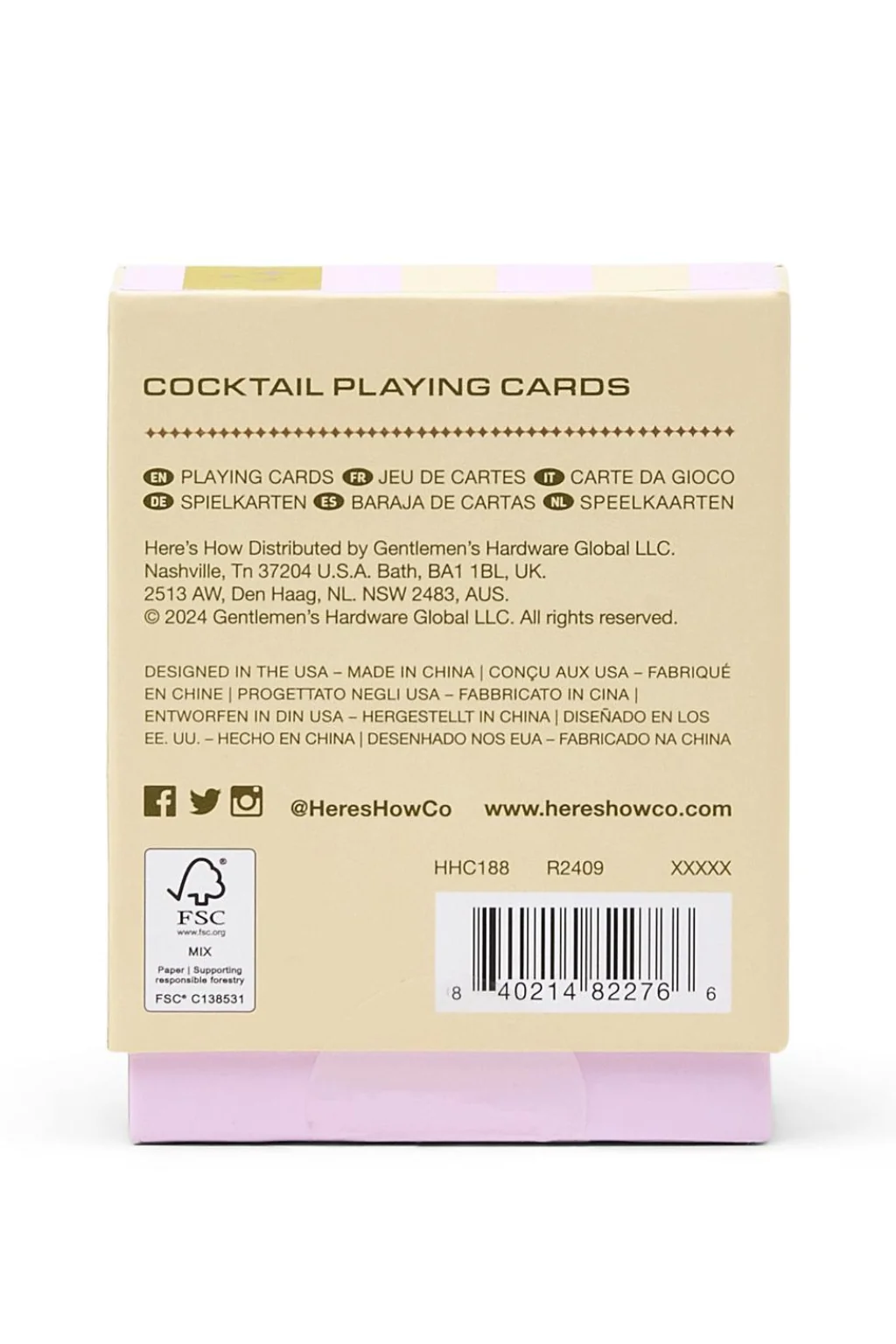 Cocktail Playing Cards