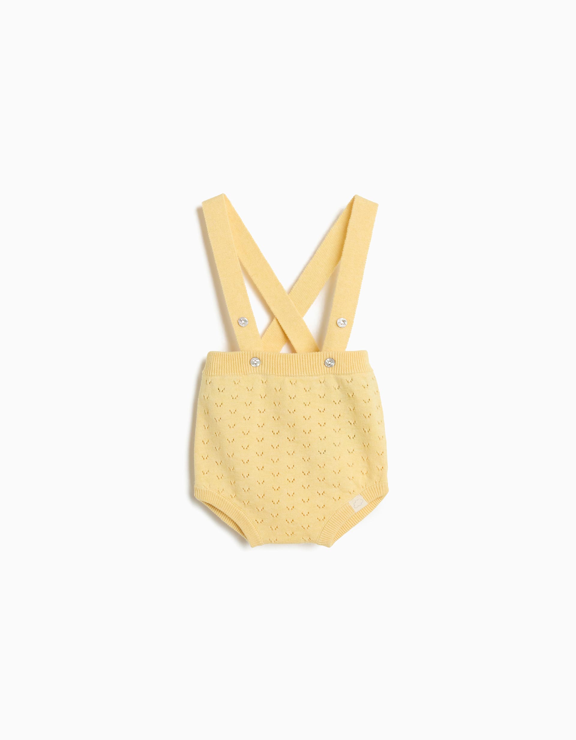Calções de Malha, Recém-Nascido, Amarelo Claro