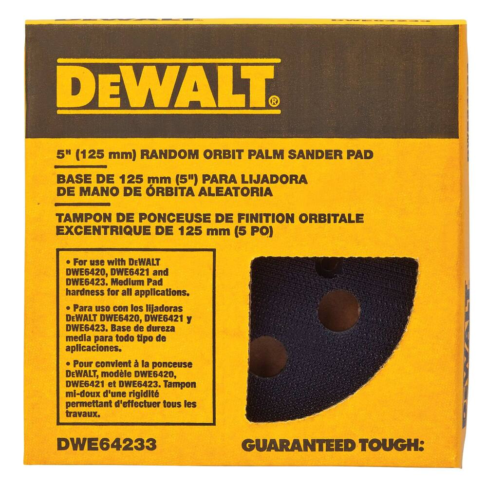 DEWALT DWE64233 5-in Hook & Loop Pad