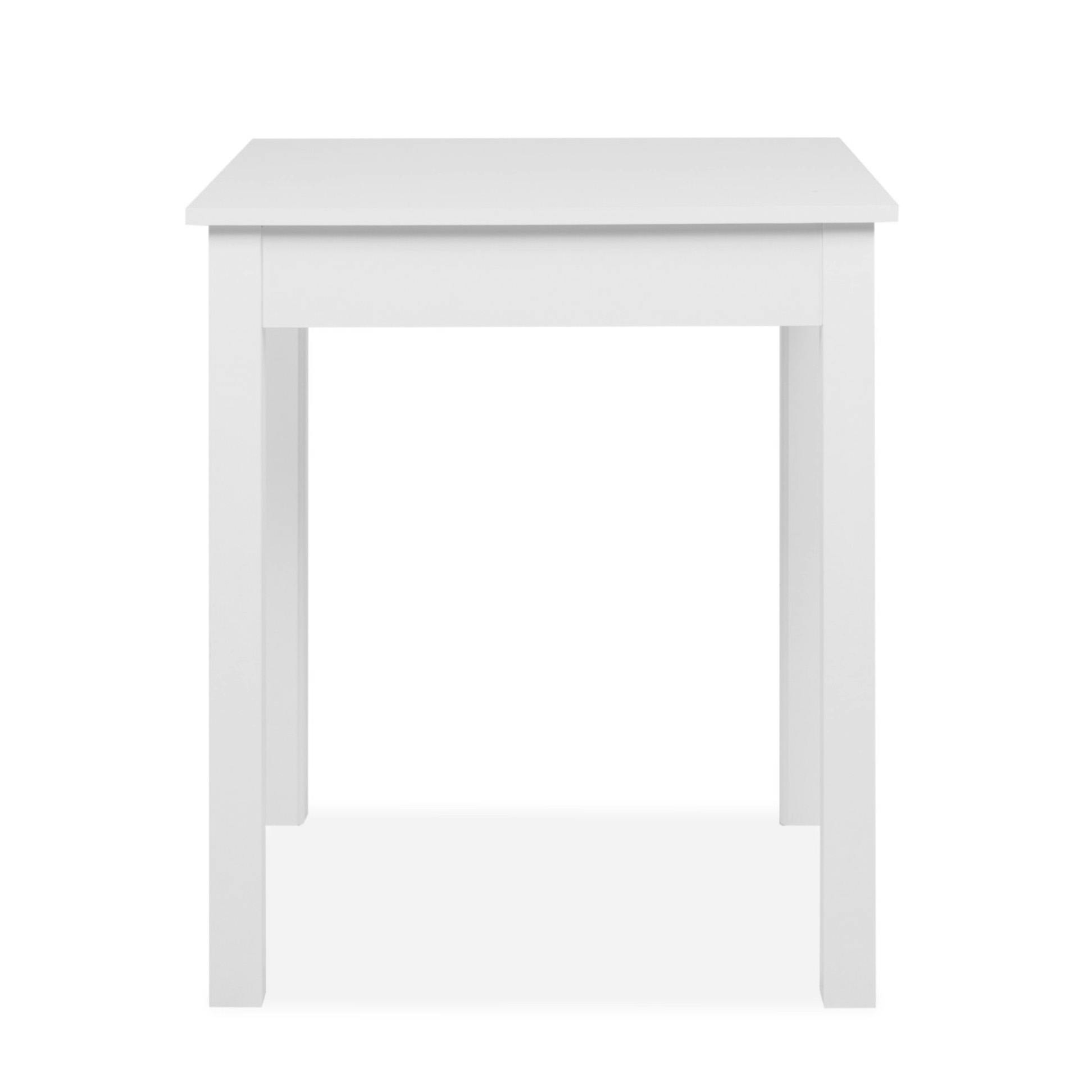 Petite table cuisine blanche moderne 60 cm ALVA