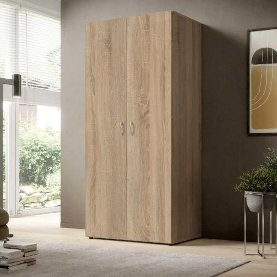 Kledingkast Base - 81 x 51 x 176 cm - Oak-design