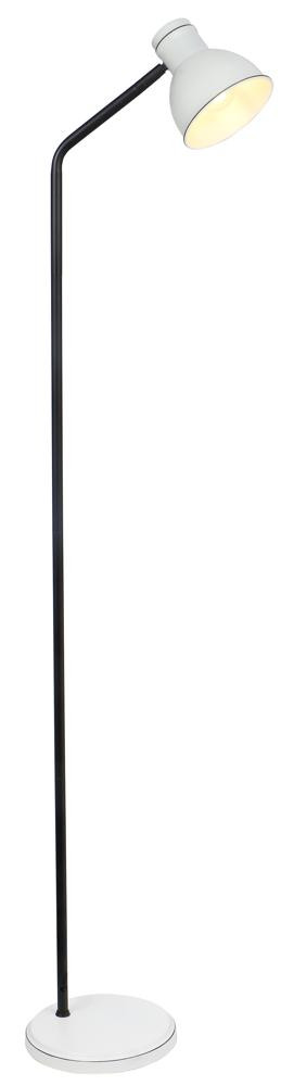 Lampa podłogowa ZUMBA sztyca prosta 1x40w e27 biały czarny