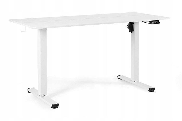Elektryczne biurko Metis białe 140x60